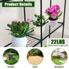 Greenhouse for Outdoors,Portable Green House w/ Roll-Up Zippered Door Anchors & Ropes,Plant Garden Hot House w/ Shelves for Garden Patio Backyard - 4 of 4