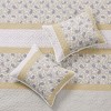Gracie Mills Singleton Reversible Paisley Lace 6-Piece Cotton Percale Quilt Set - 3 of 4