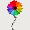 Adult Design By Humans Free Mom Hugs Pride Rainbow Sunflower By Avocato T-Shirt - 2 of 2