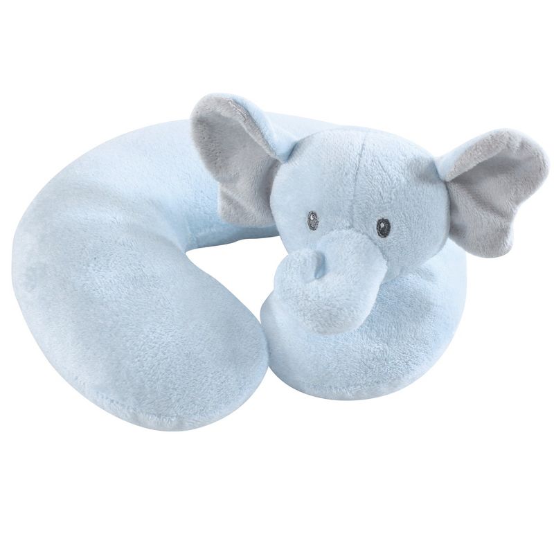 Hudson Baby Infant and Toddler Boy Neck Pillow, Boy Elephant, One Size, 1 of 3