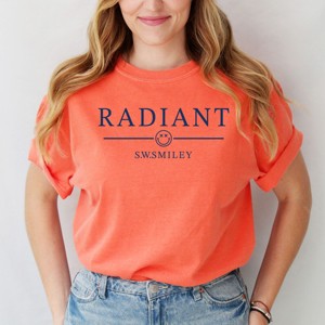 Simply Sage Market S.W.Smiley Radiant Smiley Outline Garment Dyed Tee - 1 of 4