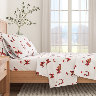 100% Cotton Christmas Flannel Sheets - Great Bay Home