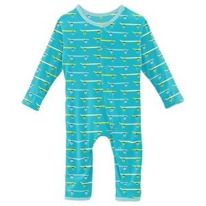 Boy's Kids' Print Coverall with Snaps - KICKEE - 1 of 2