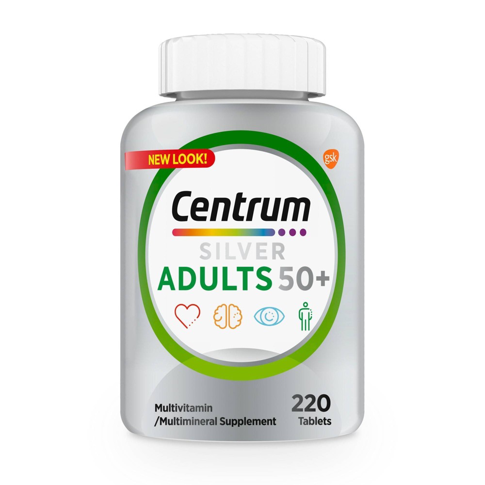 UPC 300054179906 product image for Centrum Silver Adults 50+ Multivitamin / Multimineral Dietary Supplement Tablets | upcitemdb.com