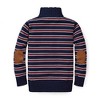 Hope & Henry Boys'  Half Zip Pullover Sweater with Elbow Patches, Infant - 2 of 4
