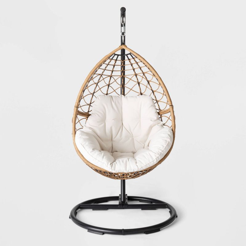 Britanna Patio Hanging Egg Chair - Natural - Threshold&#8482;, 1 of 12