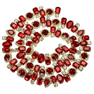 Unique Bargains Decorative DIY Necklace Flower Thick Rhinestone Claw Chain - 1 of 4