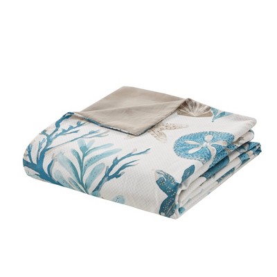 Aqua Coastal Cotton Sateen King Duvet Cover Set