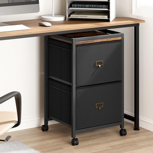 COZONY Mobile File Cabinet Collection, Rolling Storage Organizer with Fabric Drawers, Under Desk Filing Cabinet for Home Office - 1 of 4