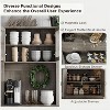 Garvee Kitchen Food Cabinet with Microwave Oven Holder – 71 Inch (Approx. 180.5 cm) Freestanding Tall Kitchen Cabinet with Doors - 3 of 4