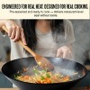 Alva Forest Carbon Steel Wok Pan 12" - Acacia Wood Handle, Pre-Seasoned and Toxin-Free Cookware - 4 of 4