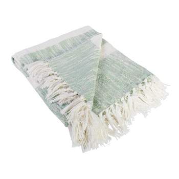 50"x60" Slub Striped Faux Shearling Throw Blanket - Design Imports
