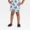 Toddler Boys' 2pc Mickey Mouse Woven Gauze Button-Up Top & Shorts Set - Blue - 4 of 4