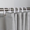 LunaLulinlk Shower Curtain Black and Grey - 3 of 4
