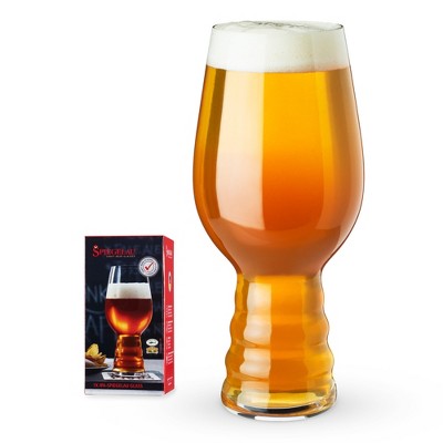 Spiegelau Craft Beer IPA Glass Set of 4 - Crystal, Modern Beer Glasses,  Dishwasher Safe, Professional Quality Beer Pint Glass Gift Set - 19.1 oz