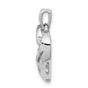Black Bow Jewelry .05 Carat Diamond Scroll Heart Pendant in Sterling Silver - 2 of 4