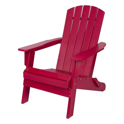 Seaside Mid-Century Modern Folding Outdoor Adirondack Chair - Shine Company Inc.

