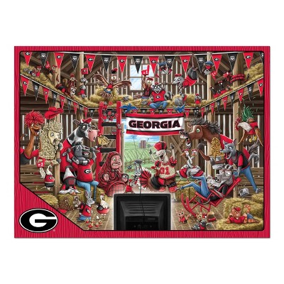 NCAA Georgia Bulldogs Barnyard Fans 500pc Puzzle_1