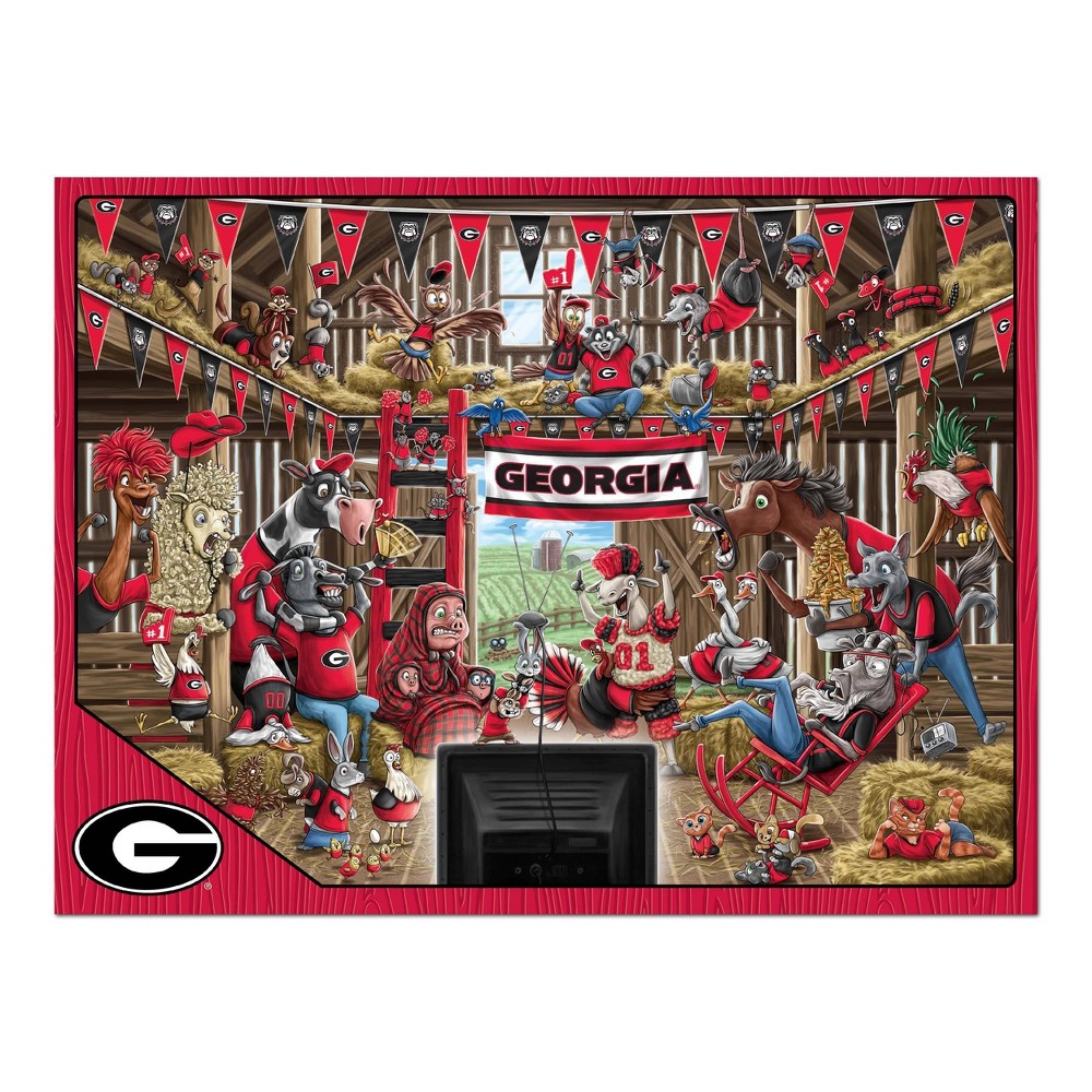 Photos - Jigsaw Puzzle / Mosaic NCAA Georgia Bulldogs Barnyard Fans 500pc Puzzle