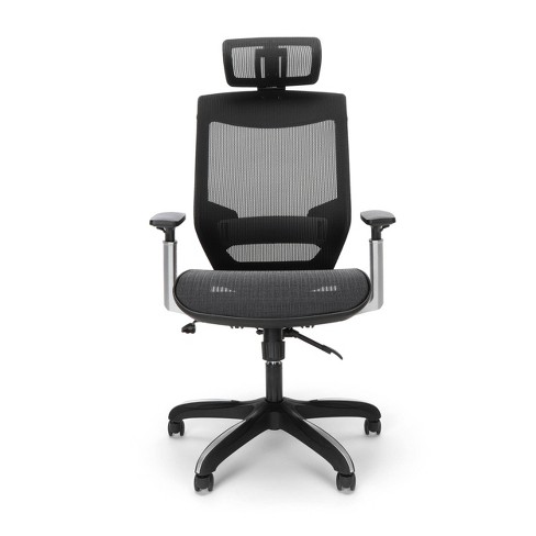 Full Mesh Office Chair With Headrest And Lumbar Support Black Ofm Target