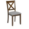 CAVINAS 58.5" Dining Table Set for 6 Rectangular Wood Dining Table with 4 Upholstered Chairs and a Bench - 4 of 4