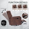 360° Swivel Rocking Recliner Chair, Glider Nursery Chair with Adjustable Footrest, Ergonomic Lounge Recliner - 2 of 4