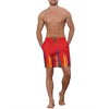 Lars Amadeus Summer Comfortable Elastic Waist Colorful Printed Beach Board Shorts 2 Pcs - 2 of 4