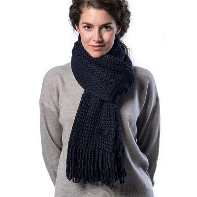 Mio Marino | Wide Knit Ribbed Scarf - Gilded - Burnt Umber, Size: One ...