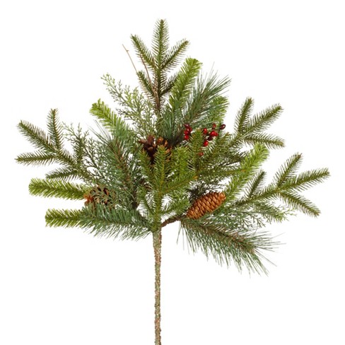 Artificial Pine and Berry SpraysSet of 3 