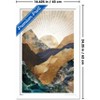 Trends International Reinders: Abstract - Autumn Mountains Framed Wall Poster Prints White Framed Version 14.725" x 22.375" - 3 of 4