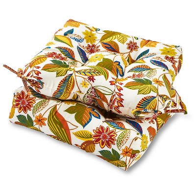 Set of 2 Esprit Floral Outdoor Seat Cushions - Kensington Garden