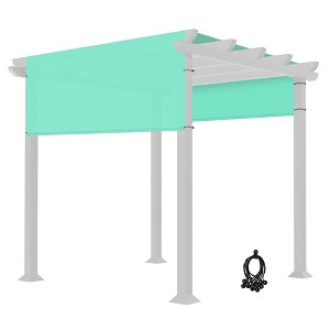8x10 Ft Universal Pergola Canopy Replacement Cover Sun Shade Rod Pocket Patio - 1 of 4