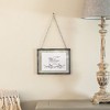 Dicksons All Who Enter Leave As Friends Black and White 6 x 4 Metal Framed Wall Art - 2 of 3
