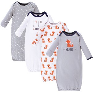 Hudson Baby Boy Cotton Gowns, Wild One, Preemie/Newborn - 1 of 4