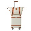 FURNIinspire Bag And Luggage Sets 3 Piece Hard Shell Luggage Set, Carry-On Suitcase with Toiletry Bag, Weekender Bag, White, 8.07"*14.96"*22.24" - 2 of 4
