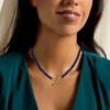 Ross-Simons Lapis Bead Toggle Necklace With London Blue Topaz in 18kt Gold Over Sterling - 2 of 4