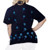 LA LEELA Women's Summer Casual Hawaiian Blouse Shirt Solid Blouses Short Sleeve Button Up Dress Tops Tee Shirts Tank Top Women - 2 of 3