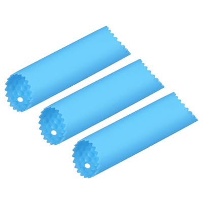 Unique Bargains Kitchen Lightweight Silicone Non-Slip Vegetable Skin Remover Garlic Peeler 3 Pcs