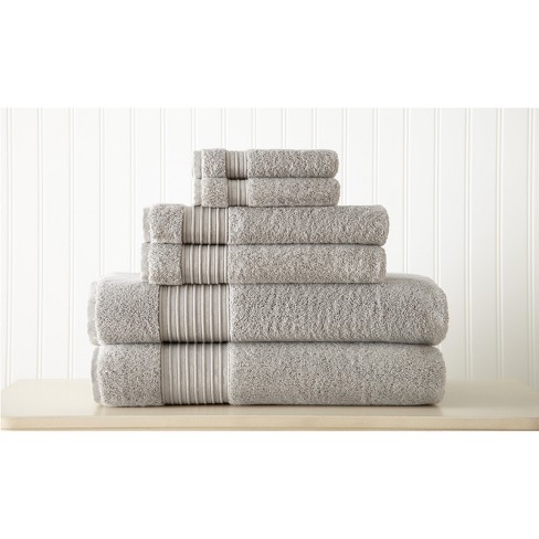 Modern Threads Pax 6 Piece Jacquard 100% Cotton Bath Towel Set. : Target