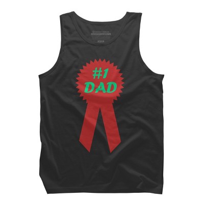 Men's Design By Humans #1 DAD Ribbon By Tank Top