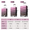 2/3PCS Luggage Sets, Lightweight Suitcases, Glossy Hardshell Luggage with Spinner Wheels, TSA Lock -ModernLuxe - 2 of 4