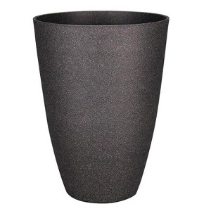 L&G Solutions Polyresin Speckle Tall Planter - 21.9 in. - Charcoal - 1 of 1