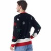Joyfy Christmas Sweaters for Women/Men, LED Light Up Ugly Christmas Tree Sweater, Casual Xmas Pullover Tops - 2 of 4
