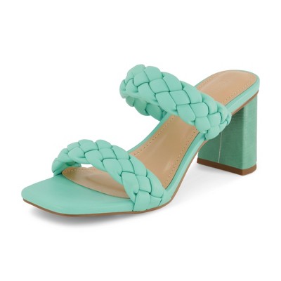 Dunes + CUSHIONAIRE Technology Women's Iris braided Heel Sandal +Memory Foam and Wide Widths Available