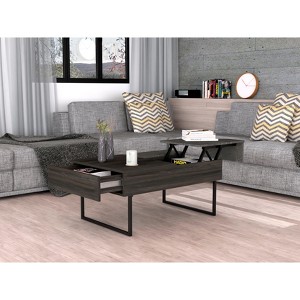Lift Top Coffee Table 2 Dazza, One Drawer, Espresso / Onyx Finish - 1 of 1