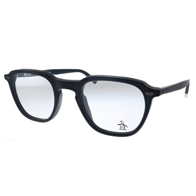 Original Penguin The Manny BK Unisex Square Eyeglasses Matte Black 47mm