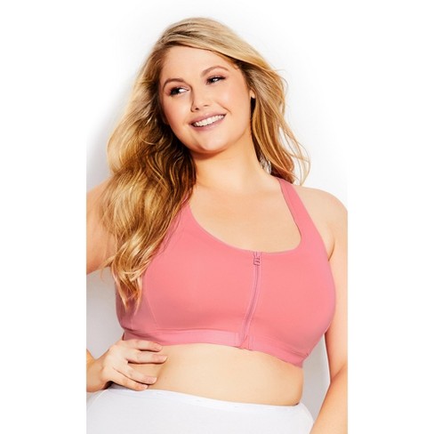 Curvy Couture Women's Sheer Mesh Full Coverage Unlined Underwire Bra Sun  Kissed Coral 44dd : Target