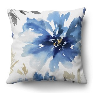 Americanflat 20"x20" Floral Throw Pillow with Premium Polyester - 1 of 4