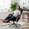 Ora Maison Massage Office Chair with Footrest, 23" Wide Seat Reclining PU Leather Executive Chair with Heat, 4-Point Vibration, 400 lbs Capacity - 3 of 4