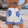 Women's Lazy Palms Tropical Cover Up Shorts - Cupshe-L-Blue - 4 of 4